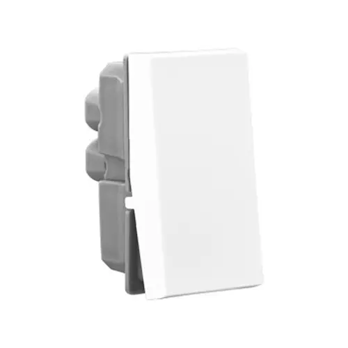Legrand Switch Allzy 6 Amp 1 Way 1 Module Glossy White, 6811 00 (Pack of 20 Pcs)