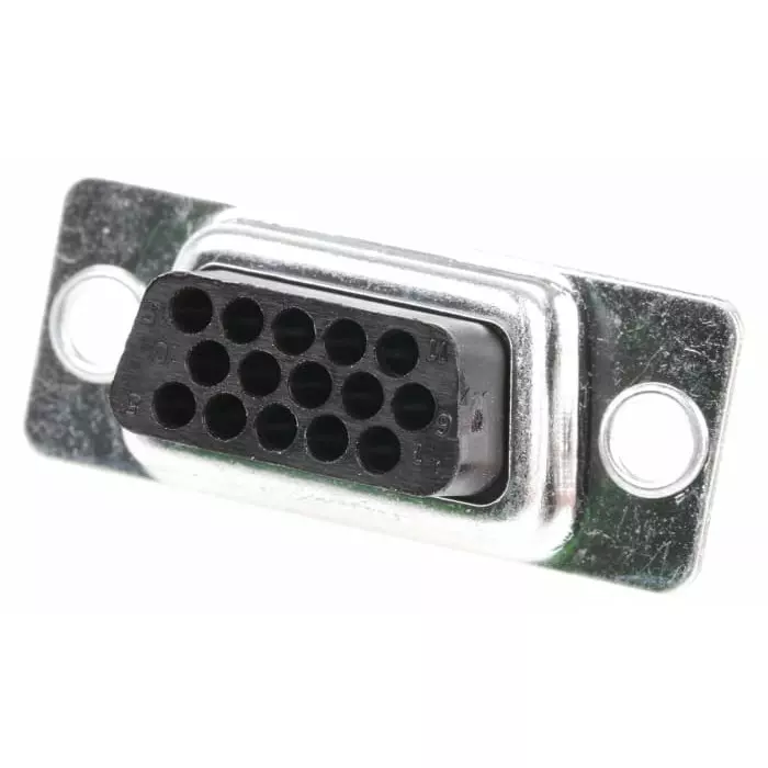 RS Pro 15 Way Cable Mount D-sub Connector Socket 2.29 mm Pitch