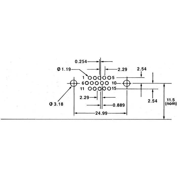 RS Pro 15 Way Cable Mount D-sub Connector Socket 2.29 mm Pitch