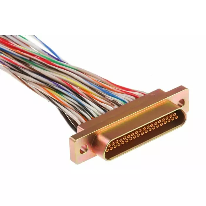 RS Pro 37 Way Panel Mount D-sub Connector Socket