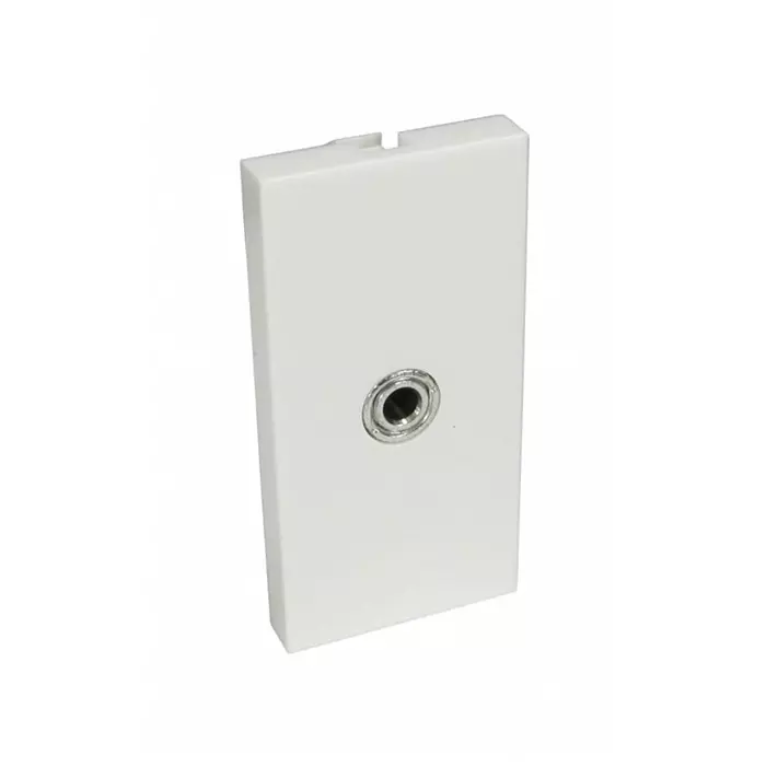 RS Pro 1 Way Female 3.5 mm Stereo Audio Jack Audio Video Faceplate