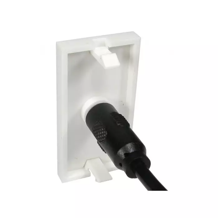 RS Pro 1 Way Female 3.5 mm Stereo Audio Jack Audio Video Faceplate