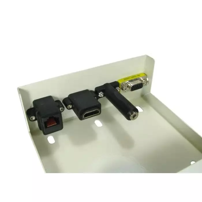 RS Pro 4 Way Female Audio Video Faceplate 124 mm
