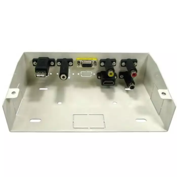 RS Pro 7 Way Female Audio Video Faceplate 120 mm