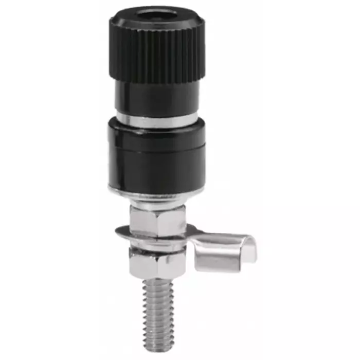 Sato Parts Black Female Banana Socket 4 mm Connector Solder Termination 10A 125V, T-12-12-B