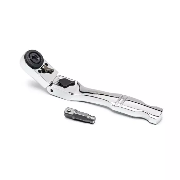 GEARWRENCH 1/4 in Square Ratchet Socket Wrench with Ratchet Handle 6 in Overall, 81025