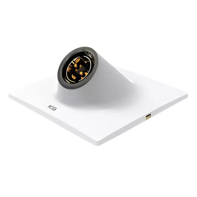 K9 Euro Vivo Angle Holder Plate Type With Grey Ring White, 9152 (Pack of 10)
