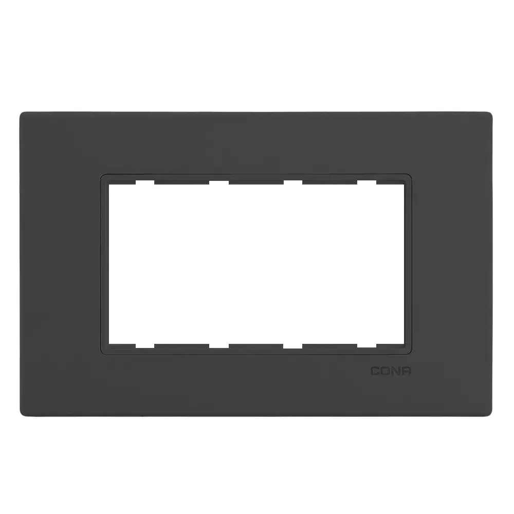 Cona GlazTouch Modular Plate Black 4 Modules, GT 1104 (Pack of 10)