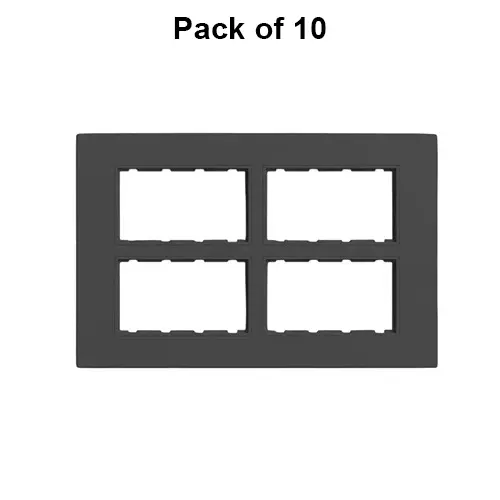 Cona GlazTouch Modular Plate Black 16 Modules, GT 1116 (Pack of 10)