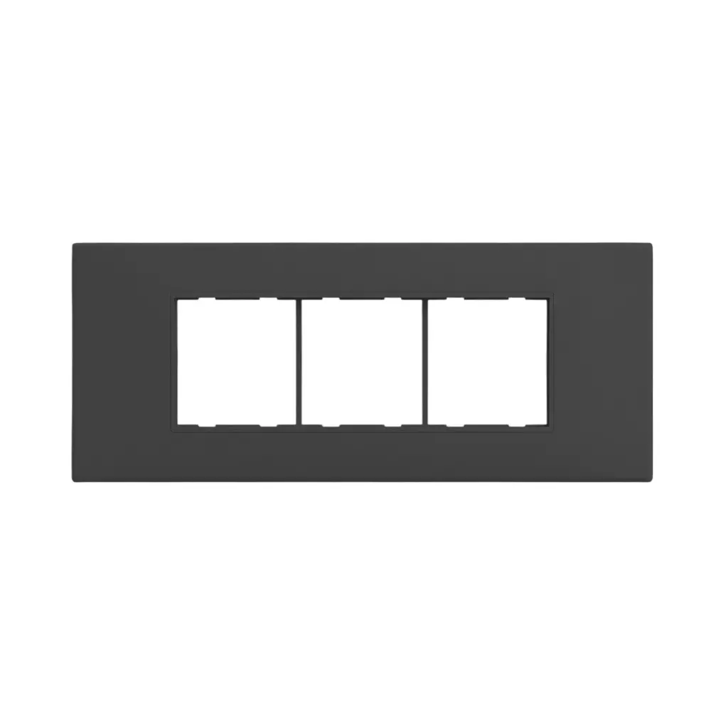 Cona Striqa Modular Plate Black 6 Modules, STM 1105 (Pack of 10)