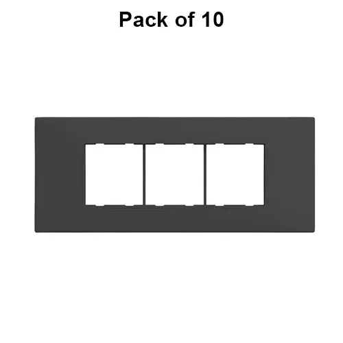 Cona Striqa Modular Plate Black 6 Modules, STM 1105 (Pack of 10)