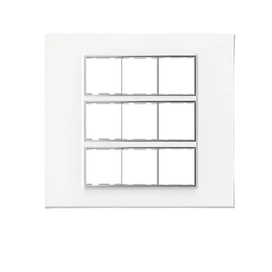 Cona Trimmwood Modular Plate White 18 Modules, TR 1111 (Pack of 10)