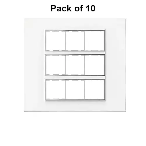 Cona Trimmwood Modular Plate White 18 Modules, TR 1111 (Pack of 10)