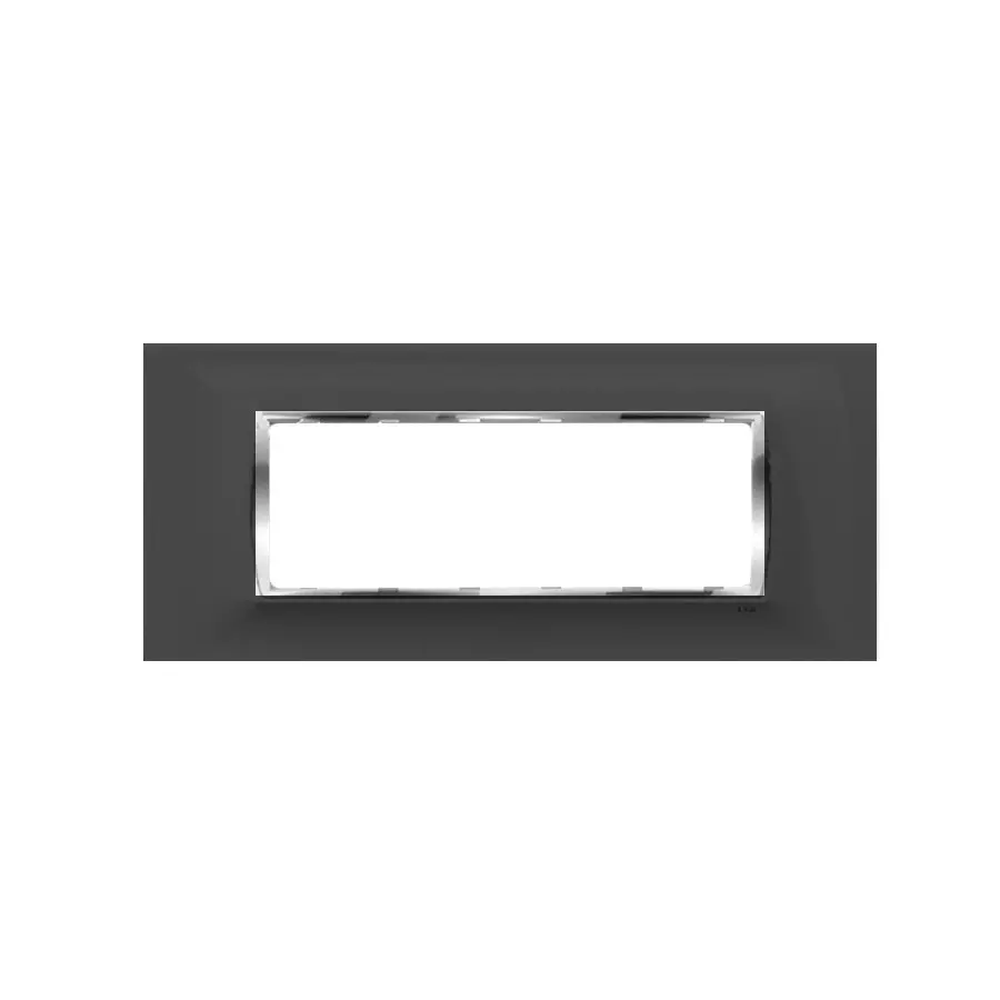 Cona Glasglow Glass Effect Modular Plate Black 6 Modules, GGM 1106 (Pack of 10)