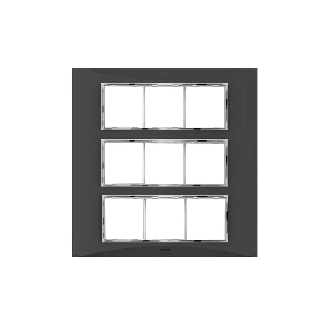 Cona Smooth Glow Modular Plate Black 18 Modules, SG 1118 (Pack of 10)