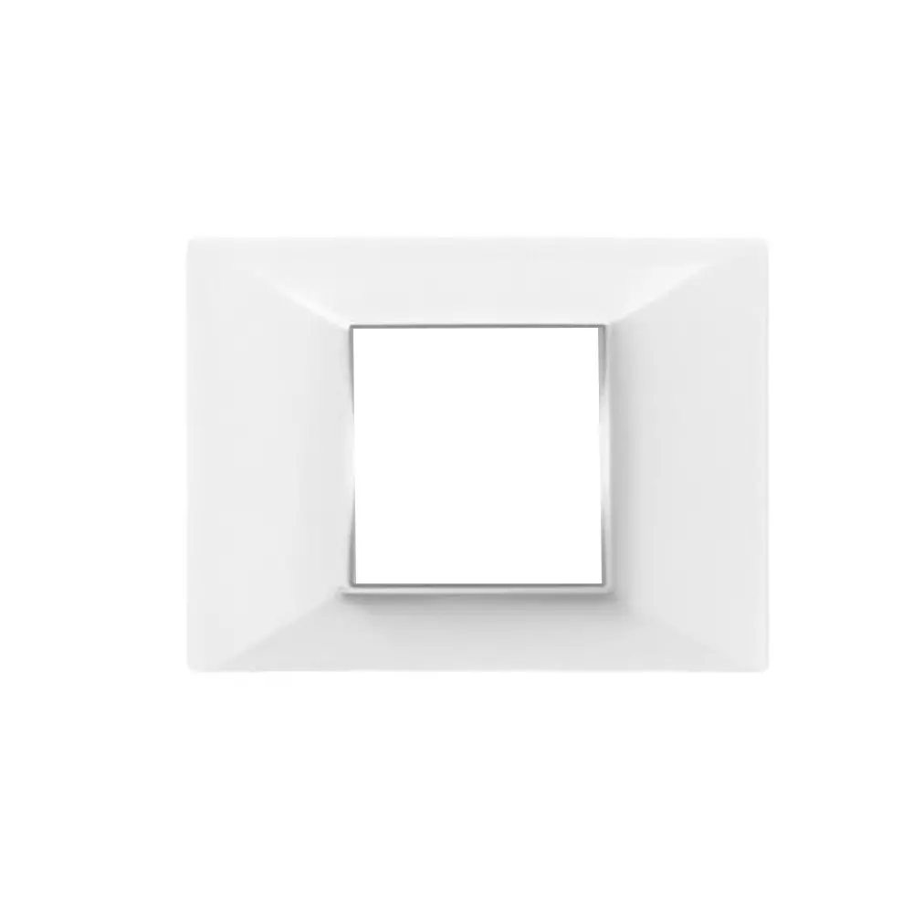 Cona Amaze Modular Plate White 2 Modules, AW 1202 (Pack of 10)