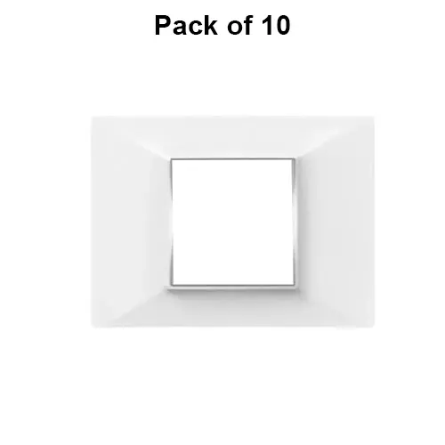 Cona Amaze Modular Plate White 2 Modules, AW 1202 (Pack of 10)