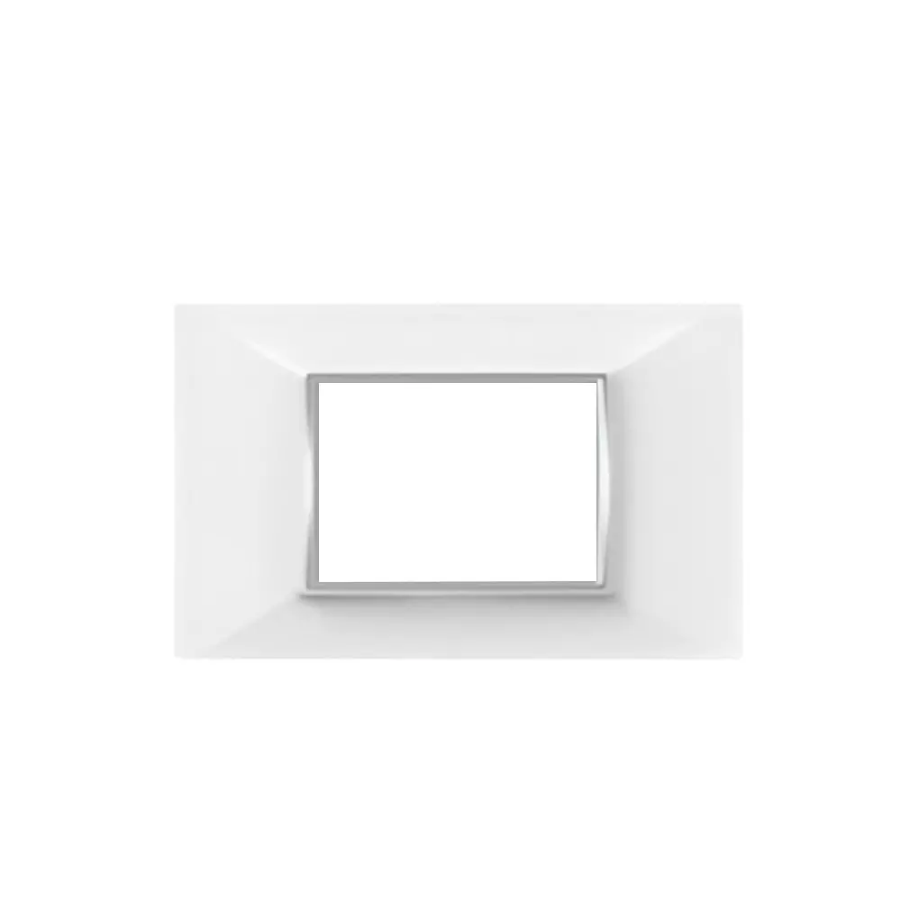 Cona Amaze Modular Plate White 3 Modules, AW 1203 (Pack of 10)