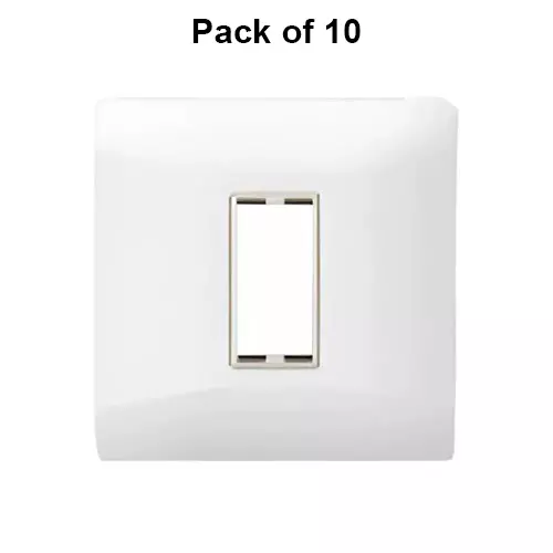 Cona Sleekwood Modular Plate White 1 Module, SWN 1101 (Pack of 10)