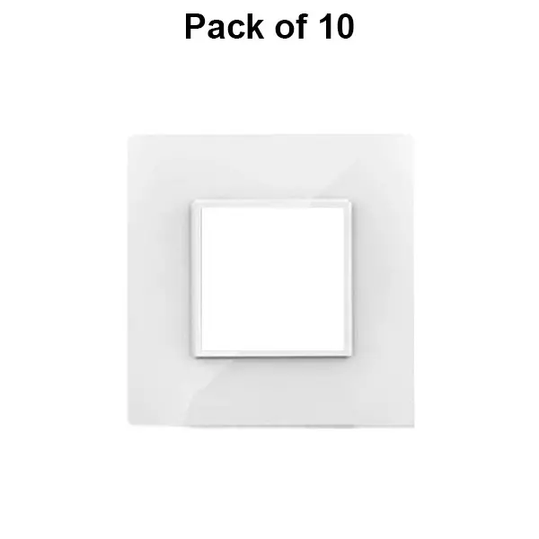 Cona Silque Modular Metal Plate White 2 Modules, ORM 1102 (Pack of 10)