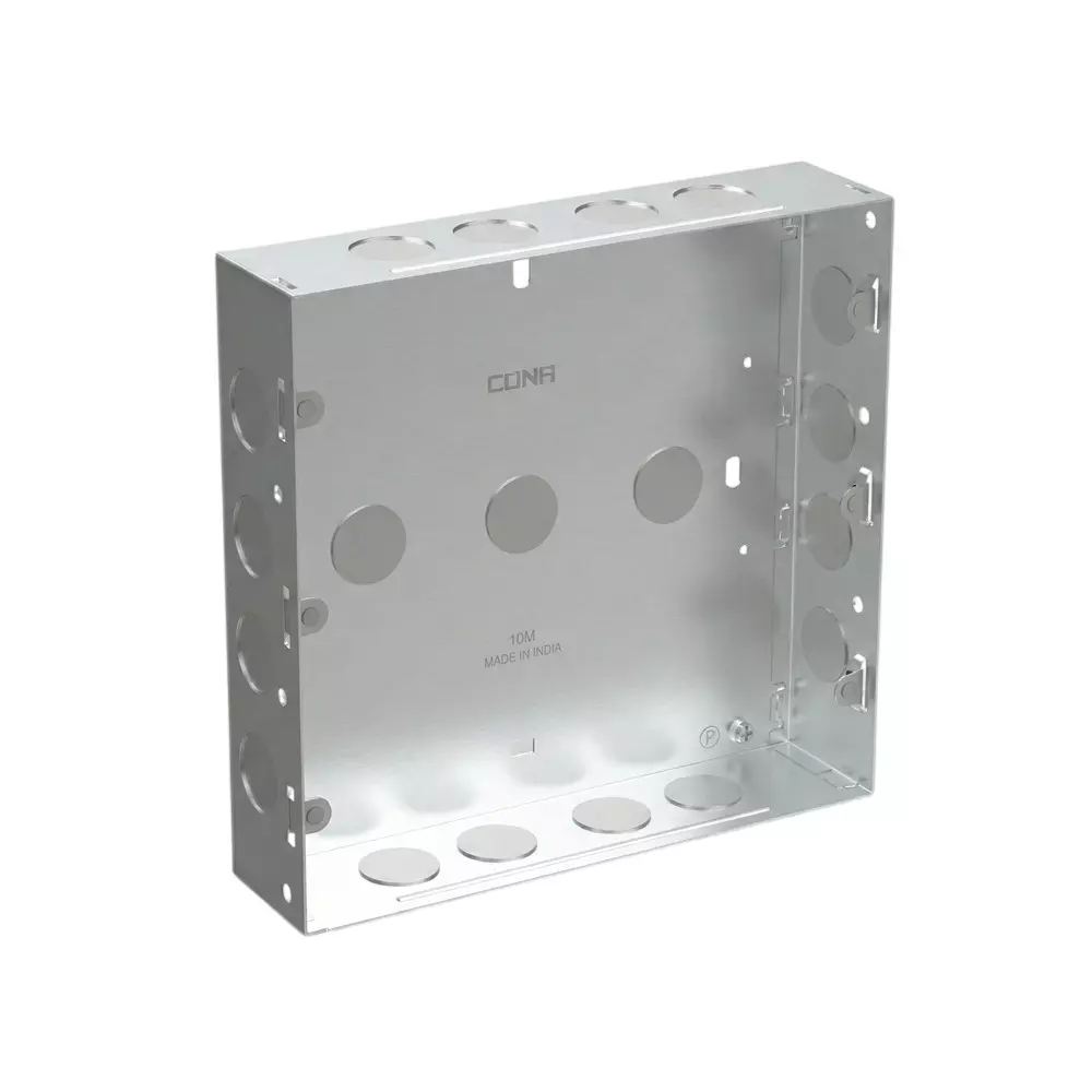 Cona Connex Gang Box Silver 18 Modules, CMB 1109 (Pack of 10)