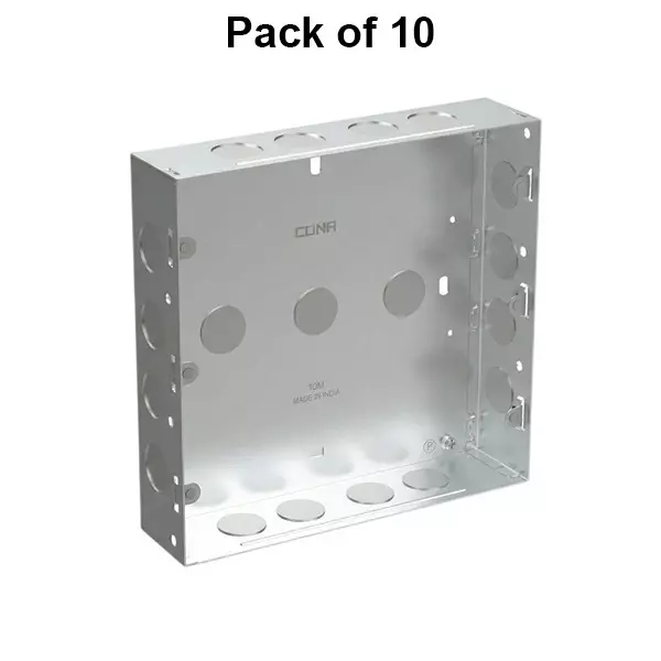 cona-gang-box-connex-18-module-silver-cmb-1109-pack-of-10-pcs