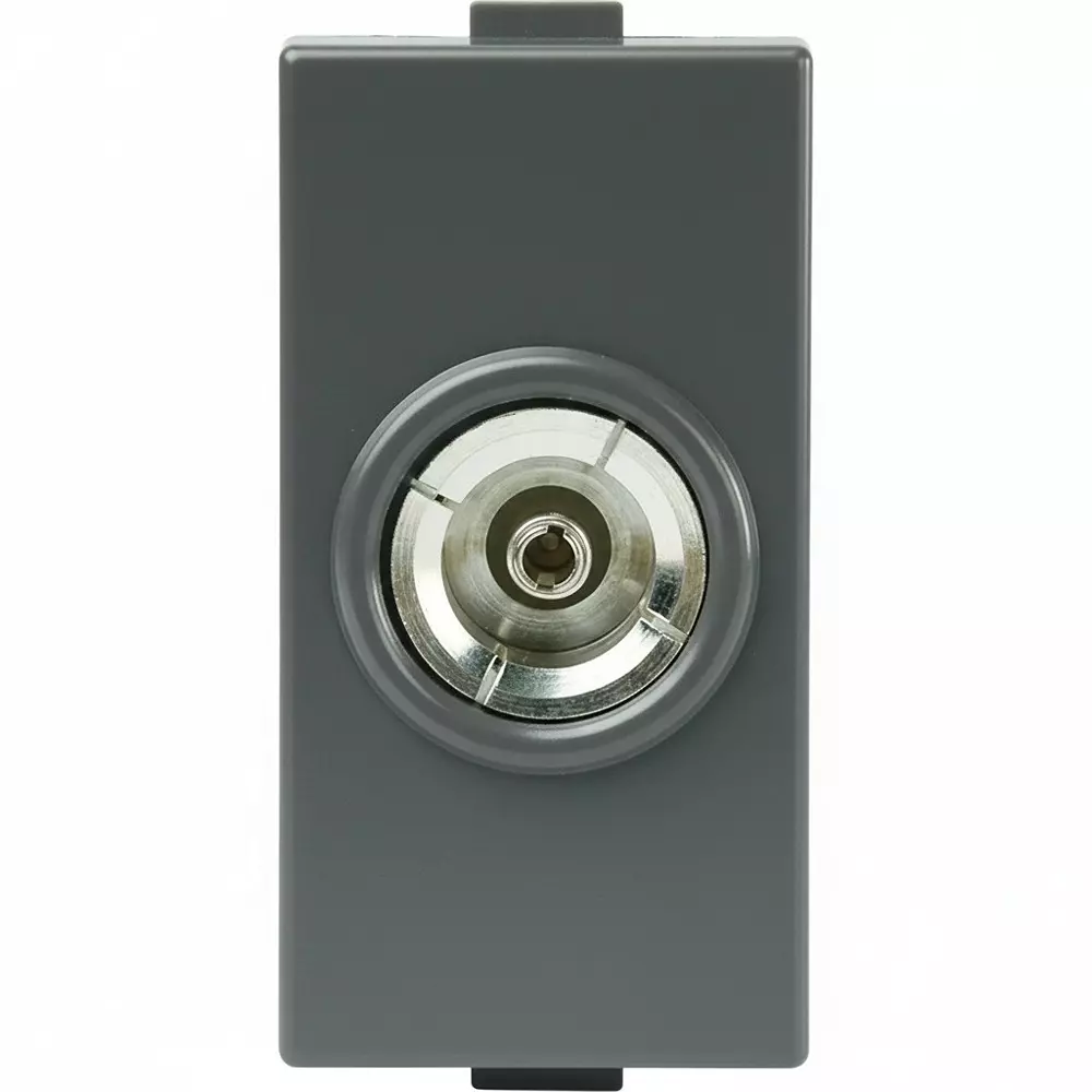 Anchor Roma Plus TV Socket Outlet Support Module 1 Module Black PVC Plastic for Industrial Use, 279677