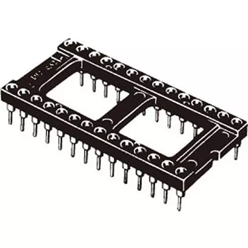 Omron IC Socket Open Frame Type Dip Terminal 24 Pole, XR2A-2467-N