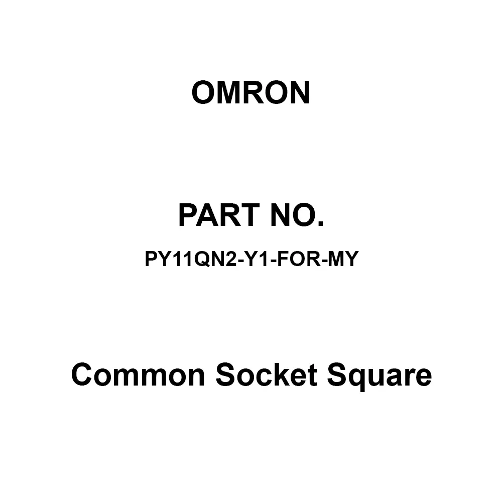 Omron Shared socket Square Wrapping Terminal, PY11QN2-Y1-FOR-MY