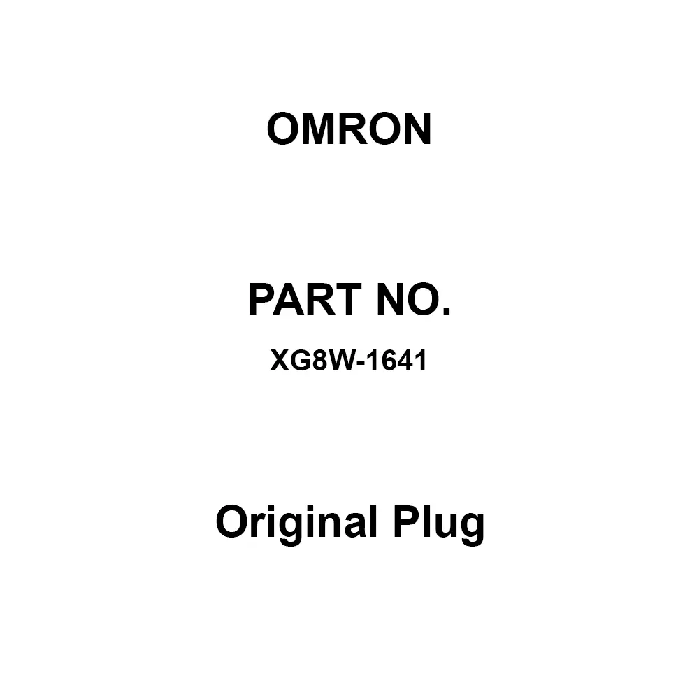 Omron Original Plug 10³ mΩ or More At 500 V DC, XG8W-1641