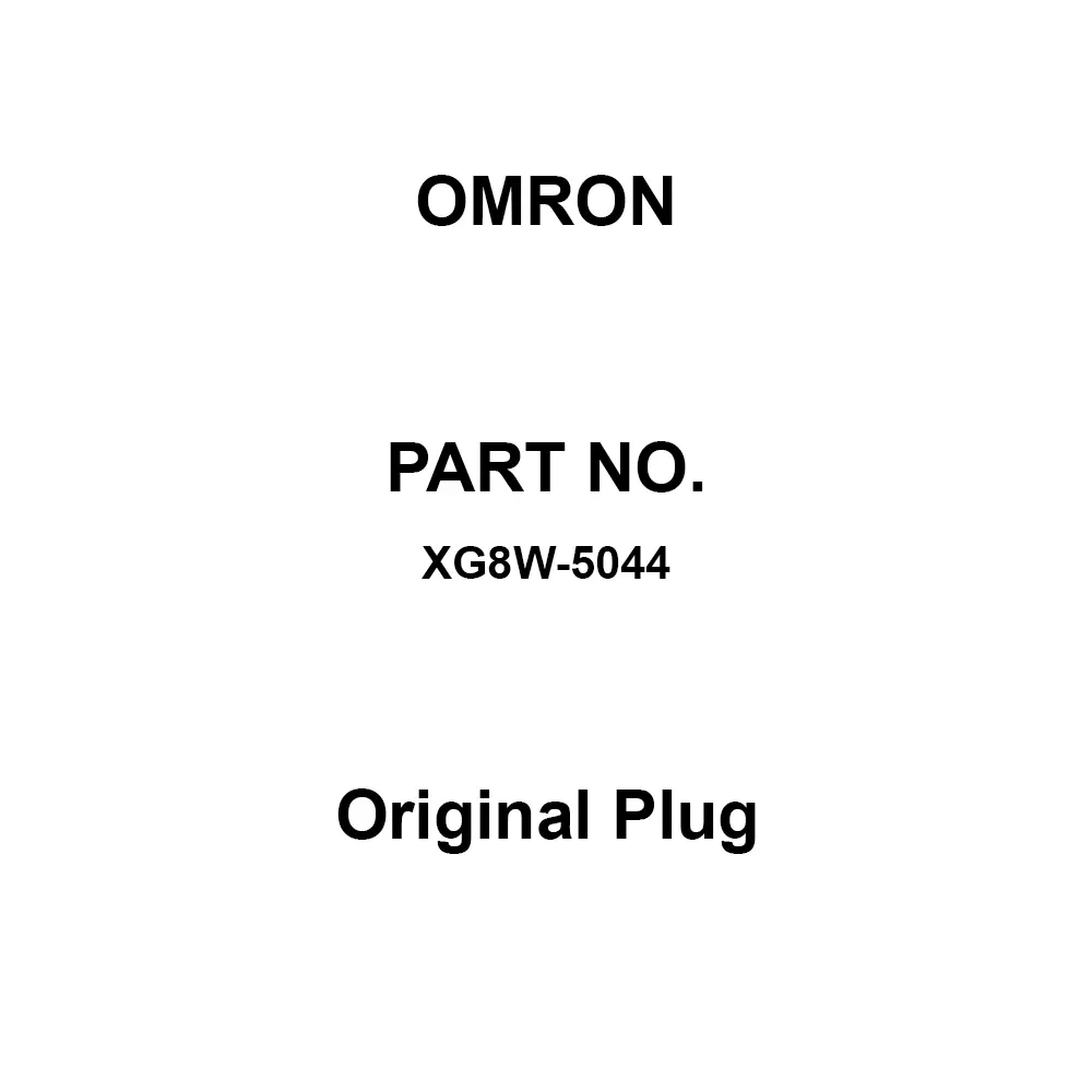 Omron Original Plug 10³ mΩ or More At 500 V DC, XG8W-5044