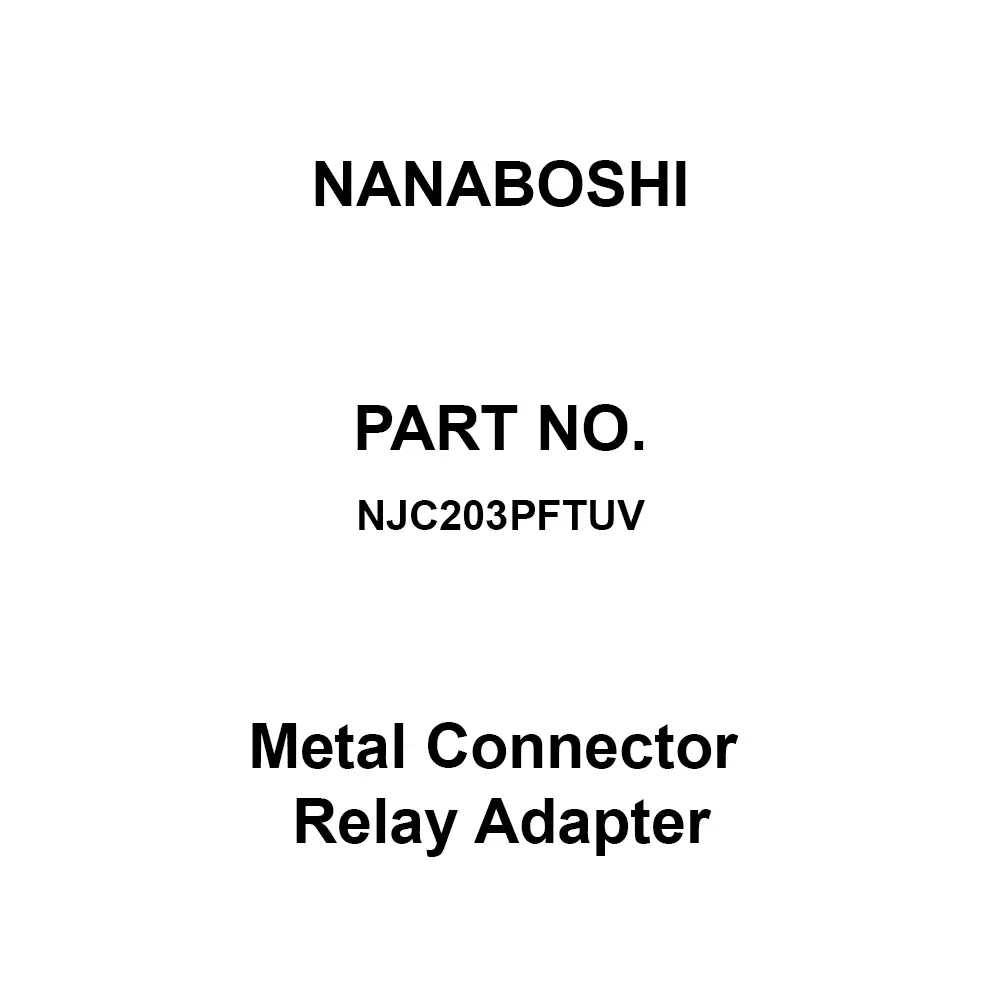 Nanaboshi Metal Connector Relay Adapter 20 Female Contact, NJC203PFTUV