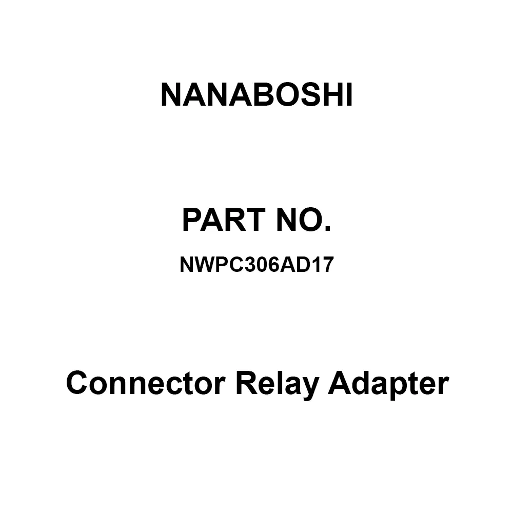 Nanaboshi Connector Relay Adapter, NWPC306AD17