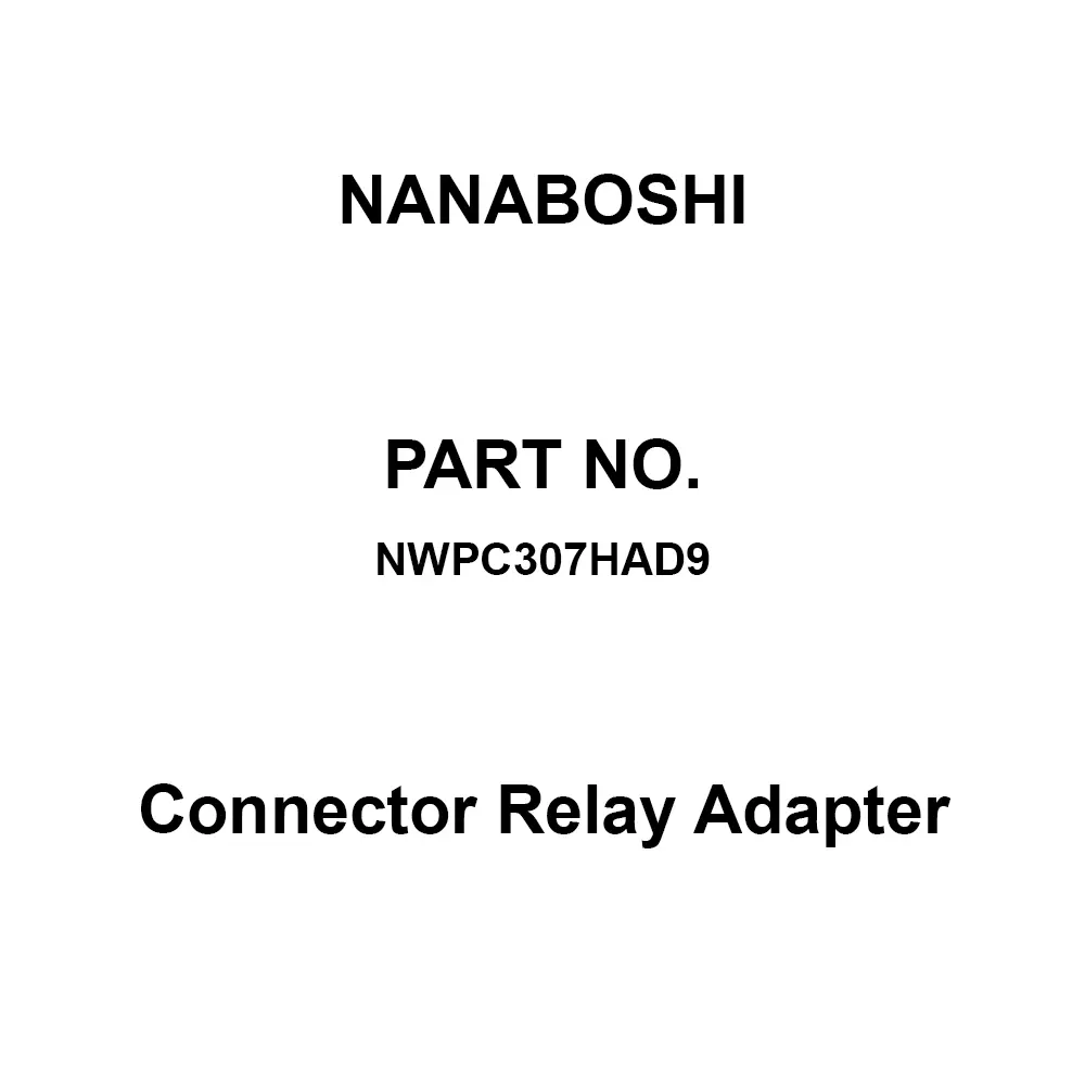 Nanaboshi Connector Relay Adapter 30 Male Contact, NWPC307HAD9