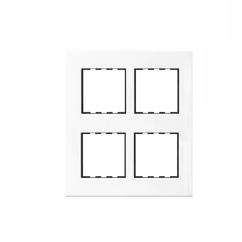 Polycab Etira Grid Frame With Cover Plate Sqaure Shape White 8 Module Polycarbonate for Industrial & Commercial Use