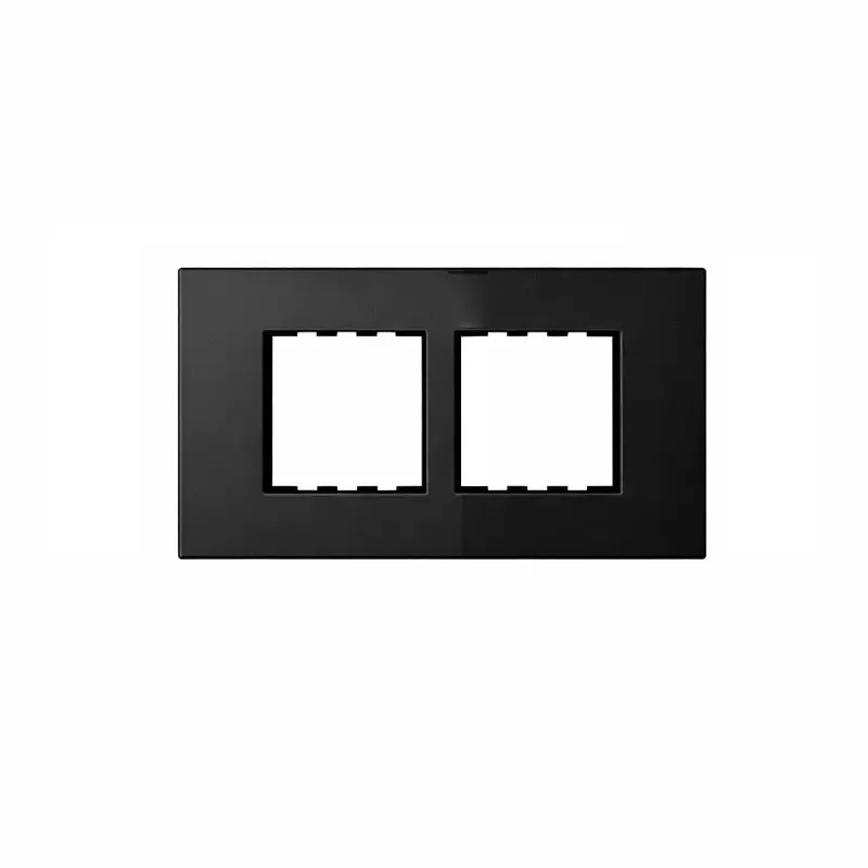 Polycab Etira Grid Frame With Cover Plate Dark Black 4 Module Polycarbonate for Industrial & Commercial Use