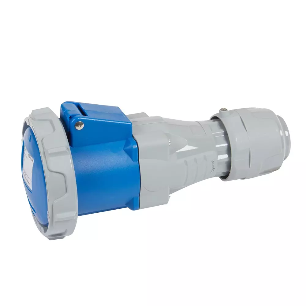 Legrand P17 Tempra Pro Series 63 A 200-250 V Mobile Socket 2P+E Plastic Housing IP 66/67, 5555 04