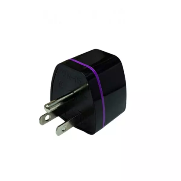 Setmi India USA Multiplug Adapter in Black Color, Surge Protection & Heat Resistant for International Travel