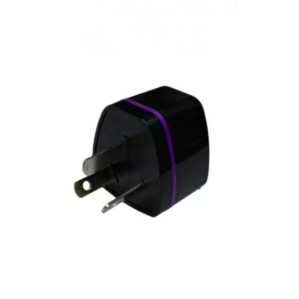 Setmi India 3 Pins Australia Multiplug Adapter in Black Color, Surge Protection & Heat Resistant for International Travel