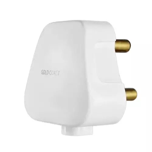 Gold Coast Play 3 Pin Plug 16 A Current Rating White Polycarbonate for Home & Office Use, 2131-WH