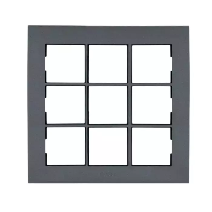 Anchor Penta Regular Plate Black 18 Module, 65918B (Pack of 5)