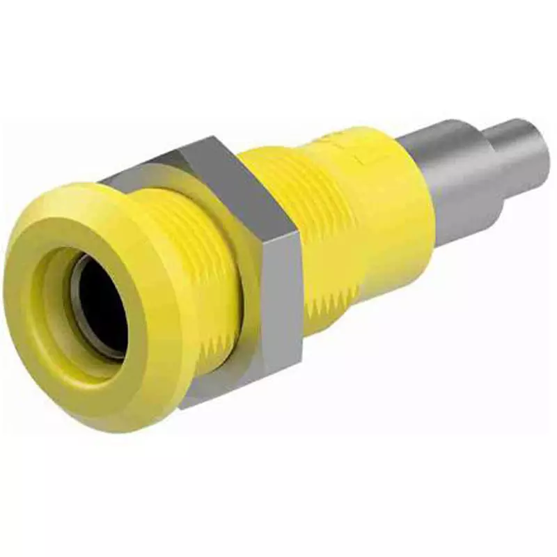 Esco Panel Mount Socket AC 30 V DC 60 V Rated Voltage 25 A Rated Current Φ4 mm Compatible Plug, EA940DP-574