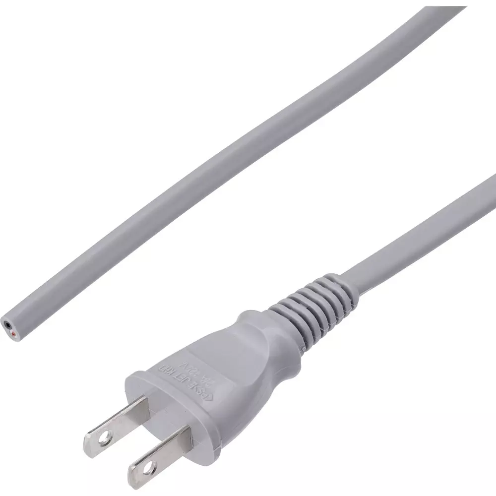KHD Vinyl Cabtyre Oval Cord Plug 125 V Rated Voltage 7 A Rated Current, P付-VCTFK 0.75SQ-2m