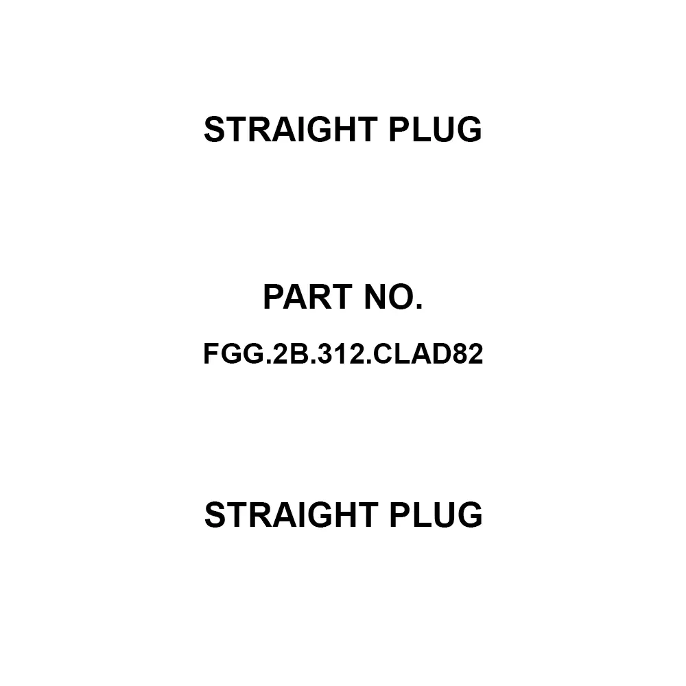 LEMO Straight Plug 7 Amp Rated Current 12 Pole, FGG.2B.312.CLAD82
