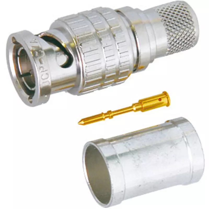 Canare Electric BNC Plug 75.0 Ω Characteristic Impedance 7C-2 V Suitable Cable, BCP-C7A ROHS