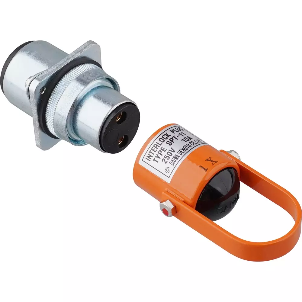 Yamato Interlock Plug 250V, 15 A Rating 15(Min：5mA) Rated Current 250(Min：24) Rated Voltage, SPT-11