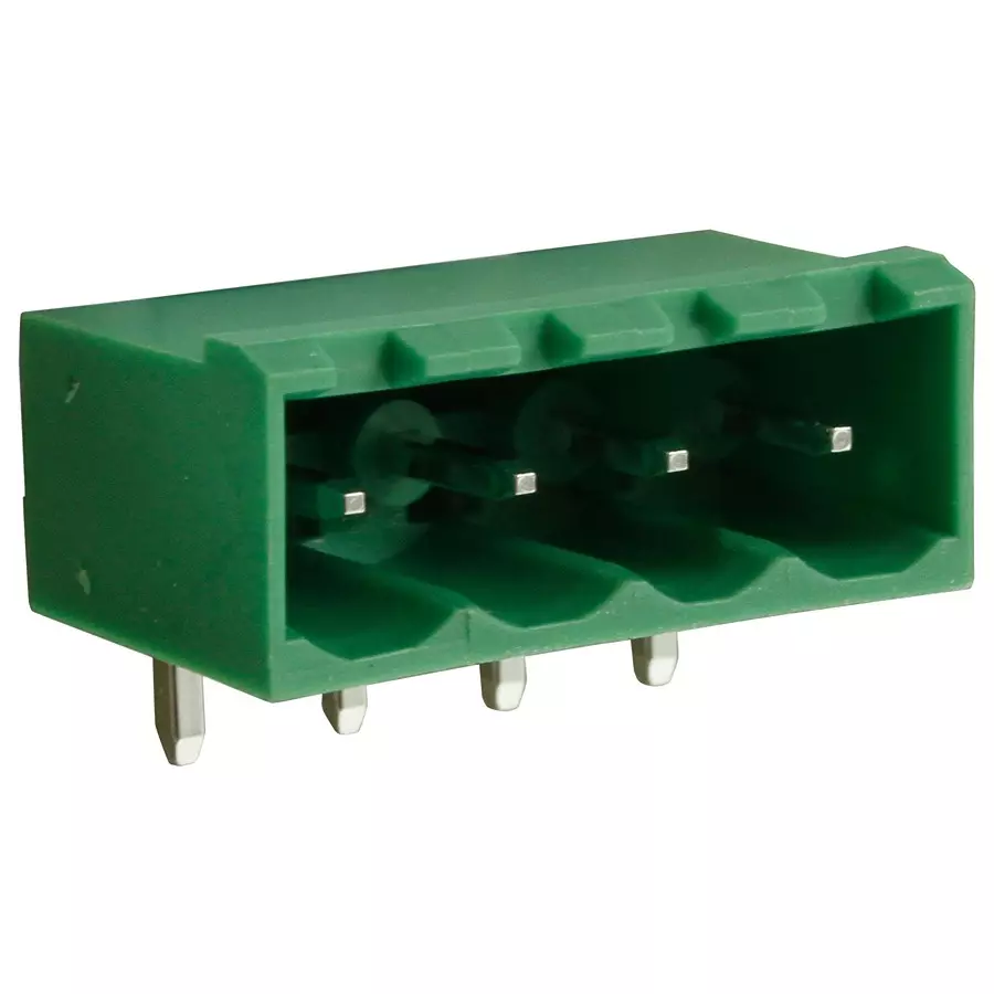 CAMDENBOSS Terminal Block, Header, 4Pos, R/A, Th, CTBP9350/4 (Pack of 10)