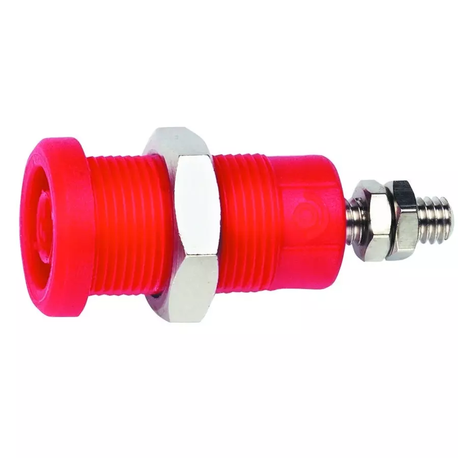 POMONA Banana Jack, 36A, Screw, Red, 72930-2 (Pack of 10)