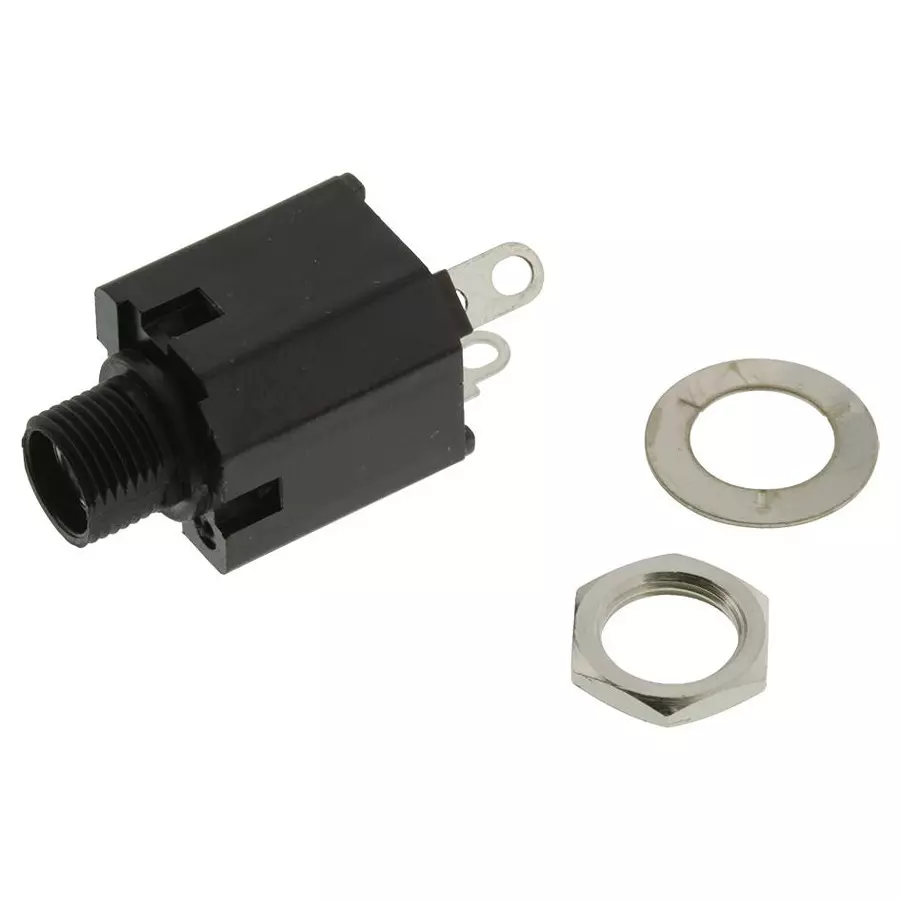 SWITCHCRAFT/CONXALL Connector, Phone Audio, Jack, 2 Position, N111X