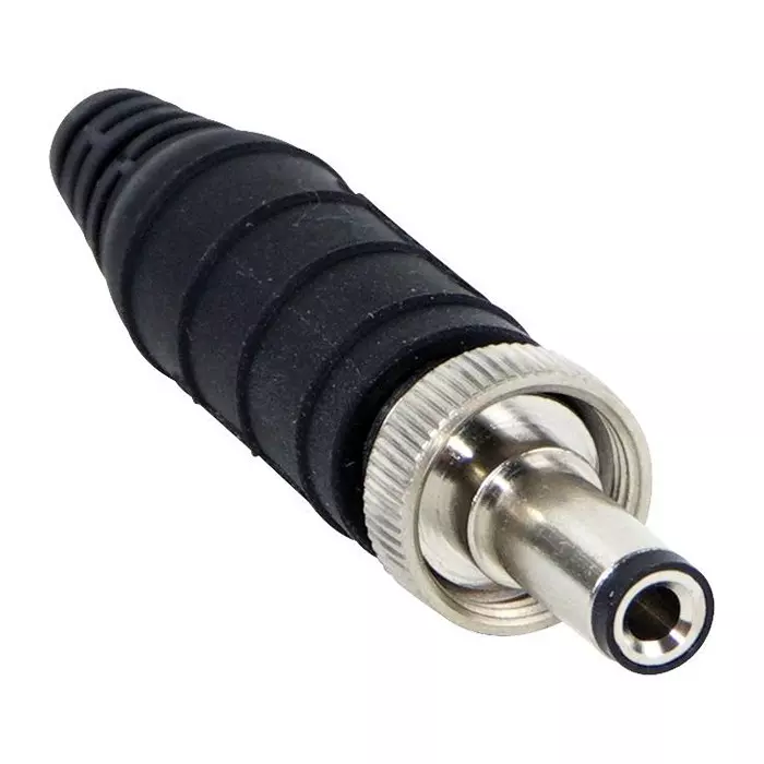 SWITCHCRAFT/CONXALL Power Plug, 2.5 mm Pin, 3.8-4.4 mm Od Cabl, 761KS15